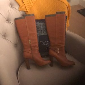 Banana republic camel colored leather boots